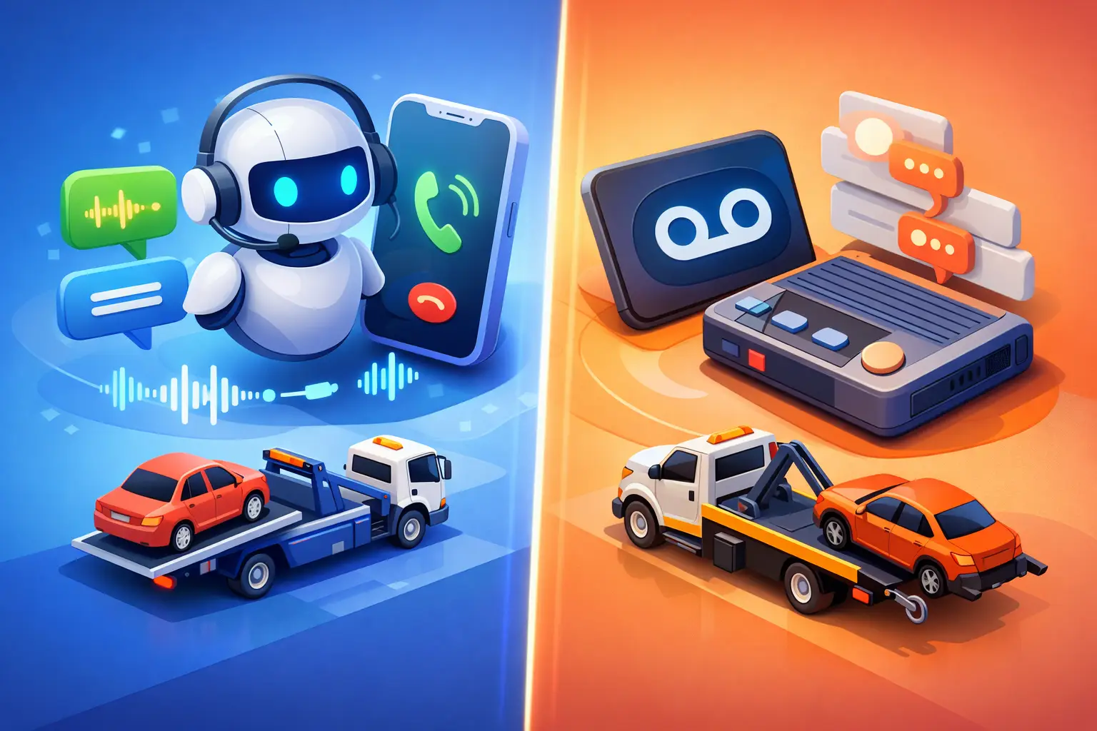 AI Call Answering vs Voicemail for Towing Fleets