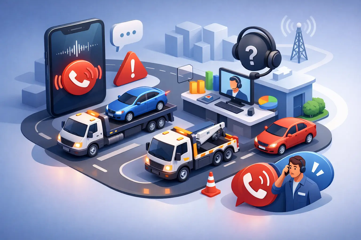 Abandoned Call Measurement for Towing Fleets